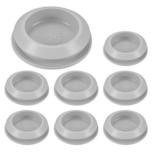 Unique Bargains Rubber Corrosion-Resistant Silicone Snap-in Locking Hole Plugs Gray - 1 of 4