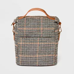 Plaid Athleisure Mini Square Backpack - A New Day™ Light Brown