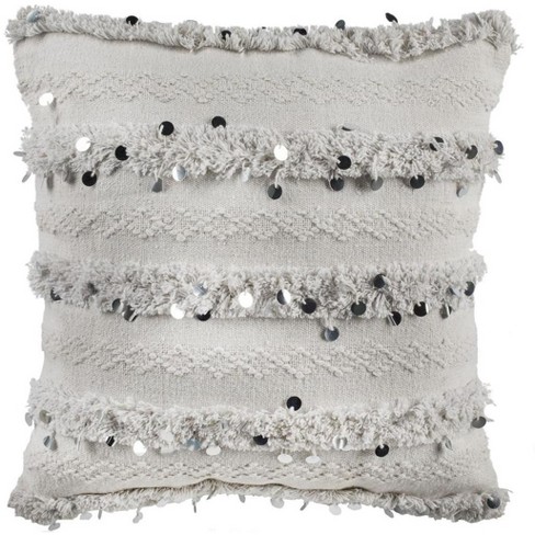 Collette Pillow - White - 20"X20" - Safavieh - image 1 of 3