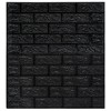 vidaXL 3D Wallpaper Bricks Self-adhesive 40 pcs Black - 3 of 4