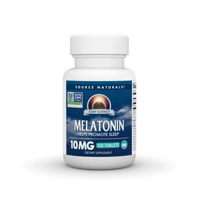 Melatonin 10 mg by Source Naturals, Inc.  -  120 Tablet