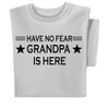 Collections Etc Grandpa Is Here Short Sleeve Graphic T-Shirt Large Women Ice Grey - 4 of 4