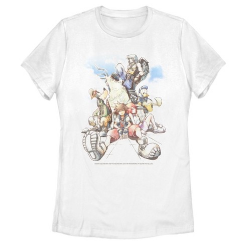 forsikring Ejendommelige økse Women's Kingdom Hearts Final Mix Box Art T-shirt : Target