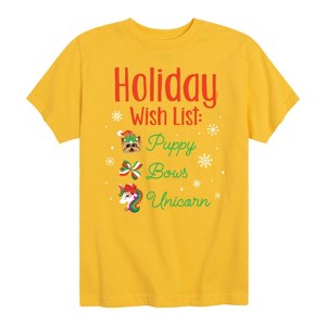 JoJo Siwa Holiday Wish List Short Sleeve Graphic T-Shirt - Yellow - 5T - 1 of 3