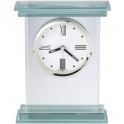 Modern Chrome and Glass Tabletop Alarm Clock