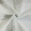 Habitat 100% Polyester Jasper Sheer Faux Linen Stripe Grommet Curtain Panel White - 3 of 4