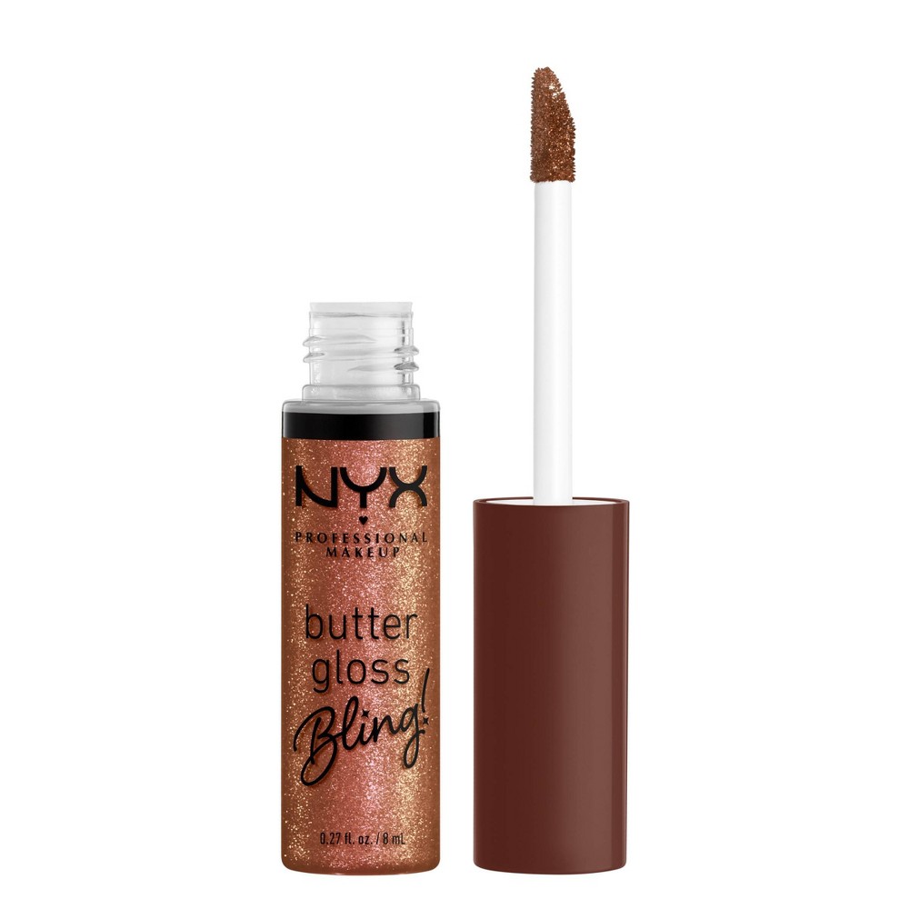 Photos - Other Cosmetics NYX Professional Makeup Butter Gloss Bling Non Sticky Lip Gloss - 08 Hustl 