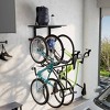 Mount-It! WheelsUp Series Wall Mount with Shelf for 3 Bikes Accessory Mounts - Black - 2 of 4