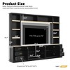 4-Piece Entertainment Center Wall Unit with Adjustable Shelves, Modern TV Stand for TVs Up to 75", Media Console with 6 Drawers - ModernLuxe - 3 of 4