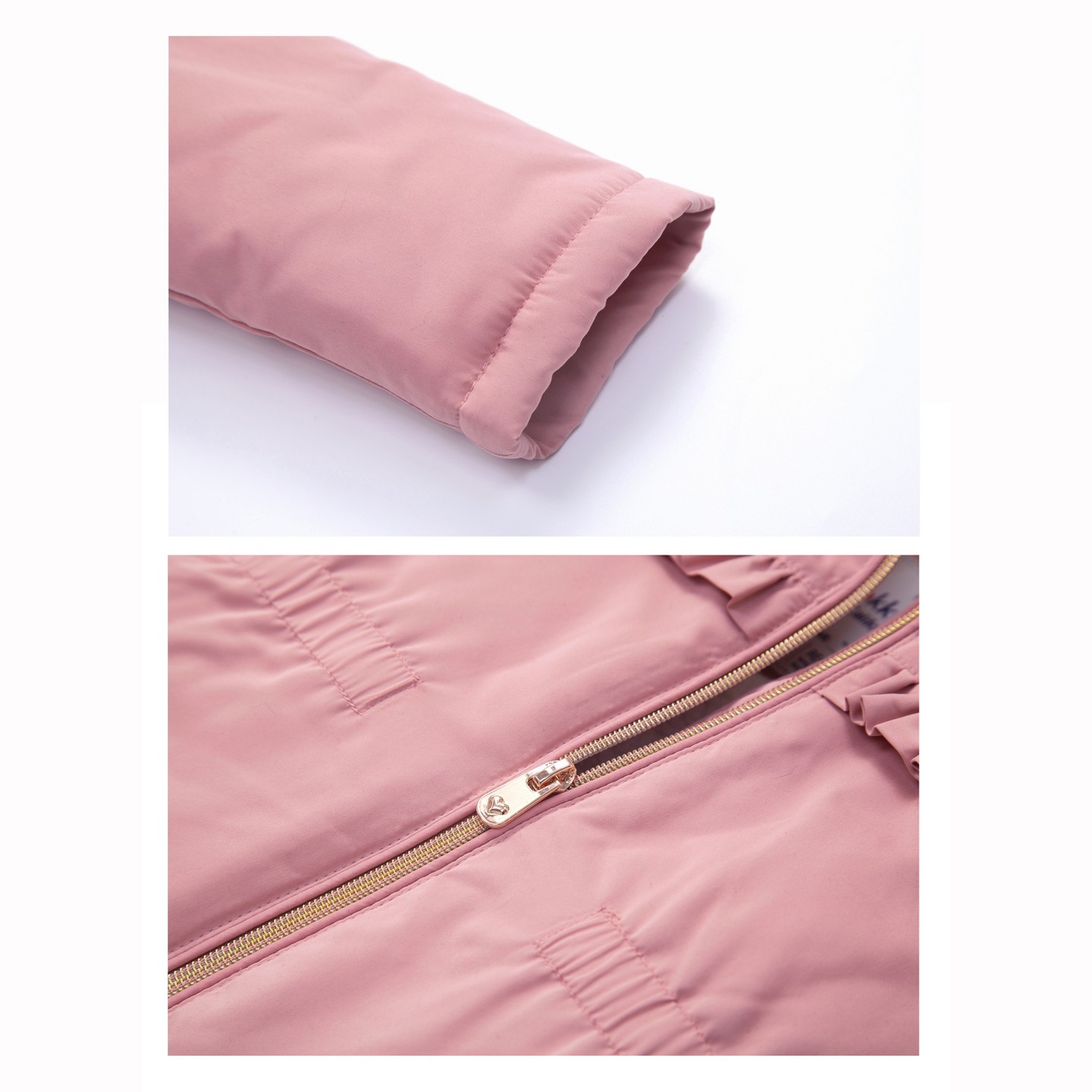 Куртка Rokka&Rolla Fleece Lined Parka Jacket Puffer Coat-Rose Pink, size 4T для девочек, цвет: Розовый — фото 8