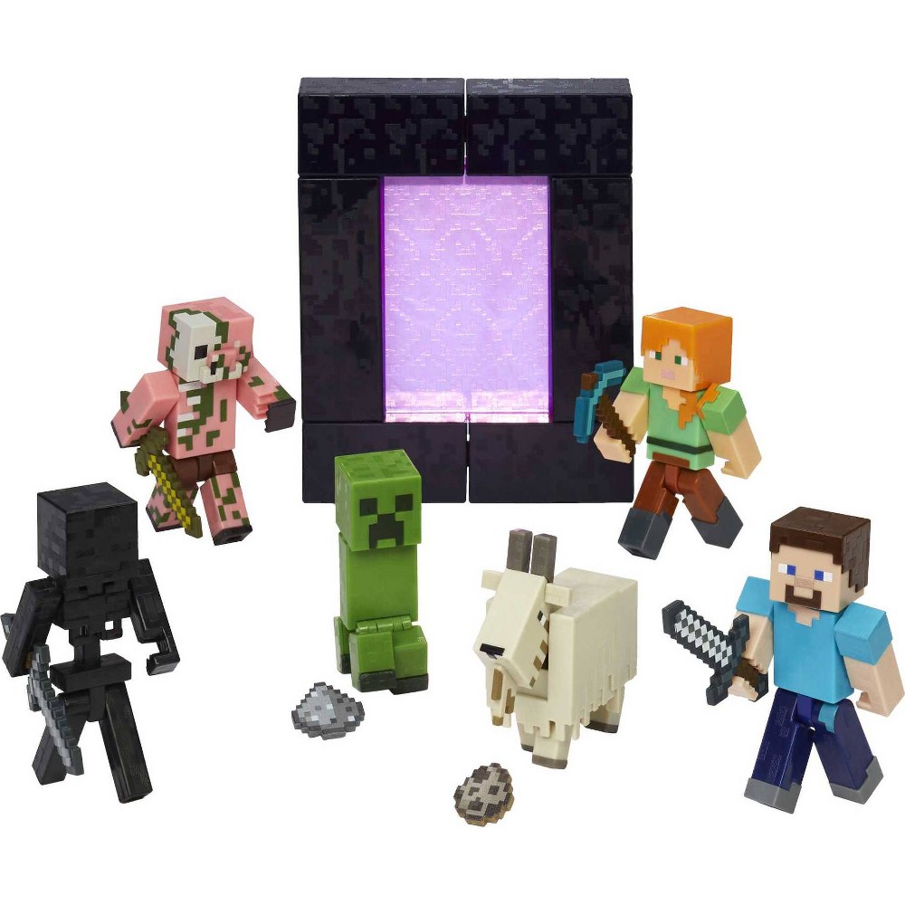 UPC 194735037223 product image for Minecraft Steve Build-A-Portal Figure | upcitemdb.com