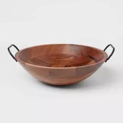 123oz Wood Serving Bowl Black - Threshold™