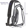 Clear Crossbody Bag, Stadium Approved PVC Crossbody Backpack, Clear Casual Chest Daypack for Hiking, Stadium or Concerts - 2 of 4