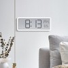 Digital alarm clock,multifunctional temperature and humidity alarm clock, modern home living room and office decoration clock - 3 of 4