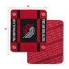 NBA Portland Trail Blazers 60"x70" Reverse Block Wordmark Double Sided Flannel Fleece Blanket - 3 of 3