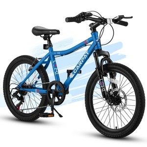 Okak 20IN Kids Bike with 7 Speed System, Mountain Bike with Front Suspension, Disc Brake and Rear V-Brake, Toddler Bike for 6-12 Kids - 1 of 4