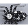 Anna-Kaci Women's Rhinestone Spider Brooch Pin with Black Gemstone Accents - 3 of 4
