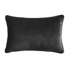 14"x21" Oversized Embroidered Wood Grain Lumbar Throw Pillow Cover - Edie@Home - 2 of 4