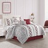 Nanshing 7pc King Anthony Comforter Set Red - 2 of 4