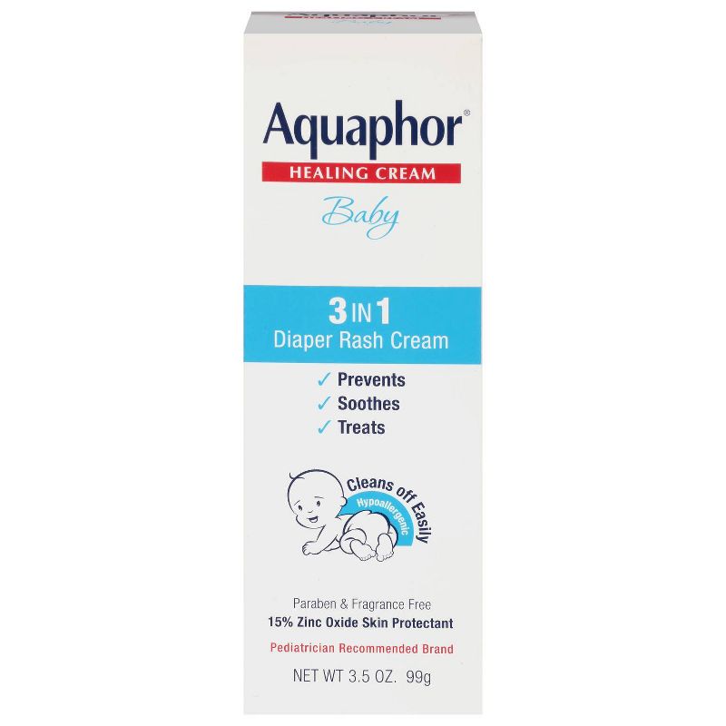 Aquaphor Baby 3-in-1 Diaper Rash Relief Cream - 3.5oz, 5 of 12