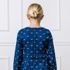 Hope & Henry Girls' Long Sleeve Ruffle Waist Dress, Kids - 4 of 4