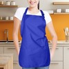 Dalix Waist Aprons Commercial Restaurant Home Bib Spun Poly Cotton Kitchen (3 Pockets) - 4 of 4
