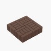H Style 12" Patio Deck Tiles, DIY interlocking, easy & quick install. 44pcs DARK GRAY for porch, poolside, balcony, backyard. - 3 of 4