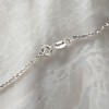 Ross-Simons Italian 1mm 14kt White Gold Twisted Sparkle-Chain Necklace - 4 of 4