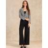 INSPIRE CHIC Women's Notch Lapel Buttons Office Long Sleeve Casual Blazer - 4 of 4