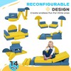 Runesay Yellow 14 Piece Modular Kids Play Couch, Sitting and Sleeping, Convertible Foam Floor Cushions - 3 of 4