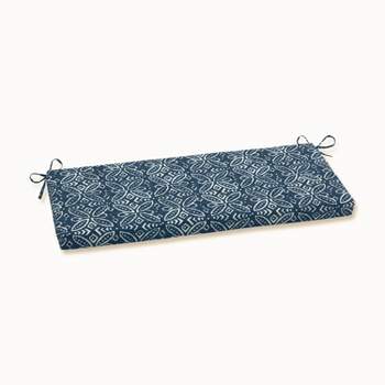 Merida Indigo Outdoor Bench Cushion Blue - Pillow Perfect