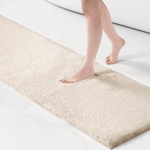 SEVOBAL Bathroom Rugs Bath Mat Rug Home Decor Carpet Shower Mat Non-Skid for Bathtub Side Floor Shower Room Bathroom, Beige, 72"*24"*0.75" - 1 of 4