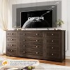 Wooden 12 Drawer Dresser for Bedroom, Modern TV Stand Dresser for 65 Inch TV, Wide Organizer Cabinet for Living Room, Entryway, Hallway - 3 of 4