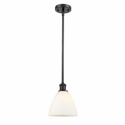 Bristol Glass - 1 Light Mini Pendant In Industrial Style-9.25 Inches Tall and 7.5 Inches Wide