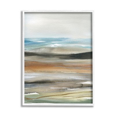 Stupell Industries Abstract Landscape Painting Framed Giclee Art