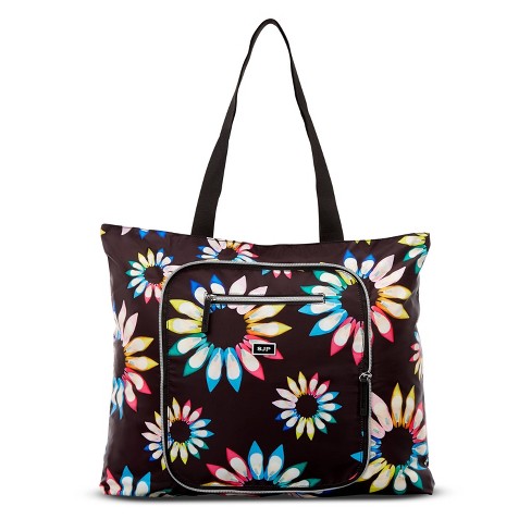 Sarah Jessica Parker Foldable Tote Bag Black Shoe Wheel Target