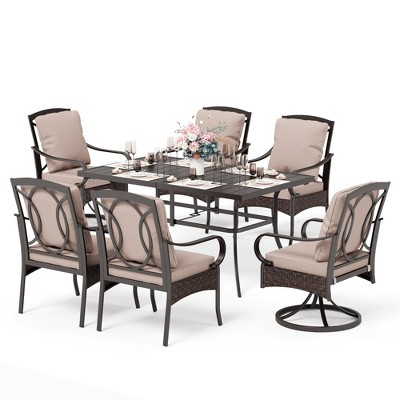 horizontal slatted tabletop