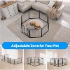 Gulches 8 - Panel Heavy Duty Pet Fence - 24" Tall for Small Dogs, Black, Ideal for Yard, Travel & Camping - 4 of 4
