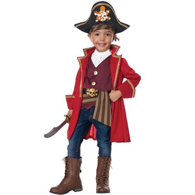 With Cap Vest Red Knight Pirate Halloween Costume Jumpsuit Stripe