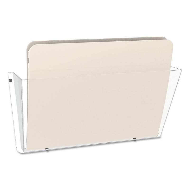 deflect-o Unbreakable Docupocket Single Pocket Wall File, Letter, Clear, 3 of 11