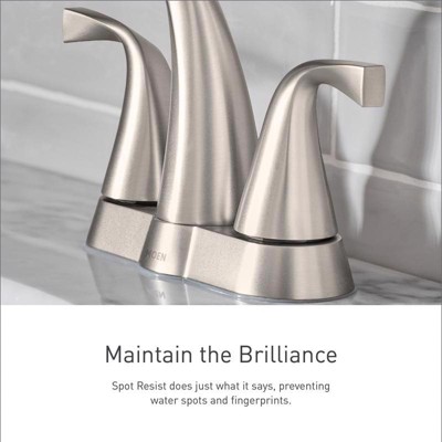 Tiffin Brushed Nickel High Arc Lever Bathroom Faucet