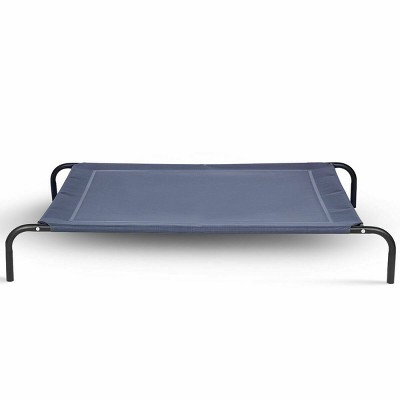 Tangkula Elevated Pet Bed for Medium Large Dogs Cat Portable Pet Cot Indoor Outdoor Camping Steel Frame Mat
