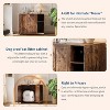Cat Litter Box Enclosure Cabinet, Large Furniture Hider, Dog-Proof Design with Non-Slip Mat, Easy Assembly Cabinet for Home Use - 3 of 4