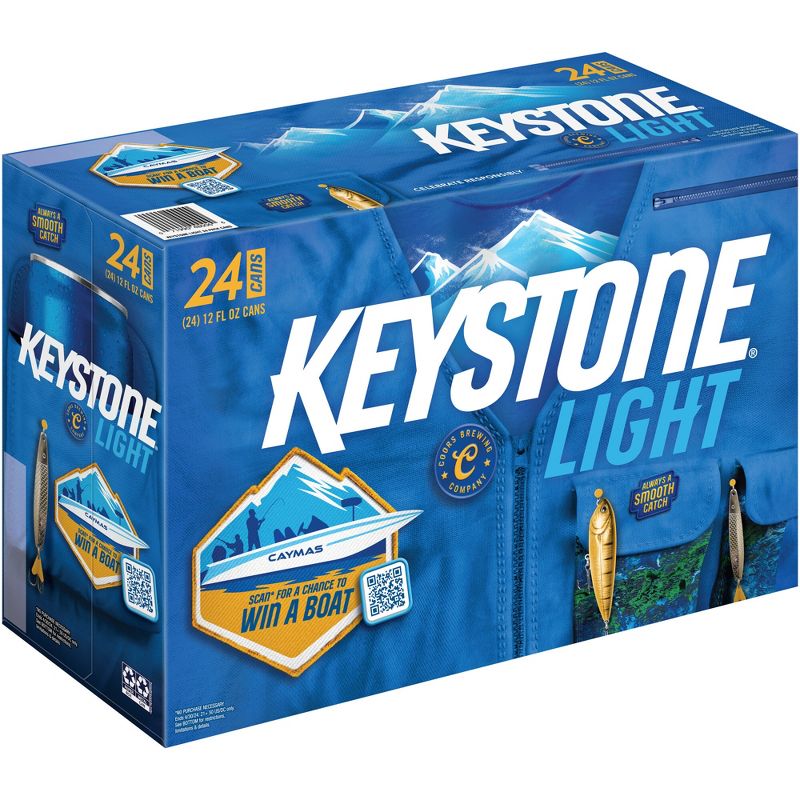 Keystone Light Beer - 24pk/12 fl oz Cans, 1 of 9