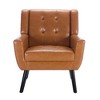 Sapphtopaz Accent Chair Wood Chair for Bedroom Comfy Chairs Modern Armchair Accent Chairs for Living Room, Bedroom, Nursery - 4 of 4