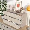 RISOKEYS Drawer Dresser Cabinet,Table Storage Cabinets,Flat out the corners of 6 Drawers,for Dining Room,Living Room,bedroom,Kitchen Hallway - 2 of 4