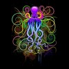 Men's Design By Humans Octopus Psychedelic Luminescence By BluedarkArt T-Shirt - 2 of 4