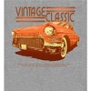 Car Fanatic Orange Vintage Car Long Sleeve Adult Hooded Sweatshirt - 2 of 3