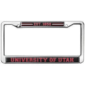 University of Utah School Logo Full Size Standard License Plate Metal Frame - 1 of 4