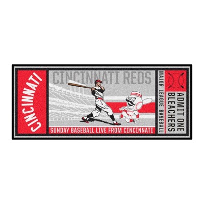 MLB Cincinnati Reds 30"x72" Retro Ticket Runner Mat